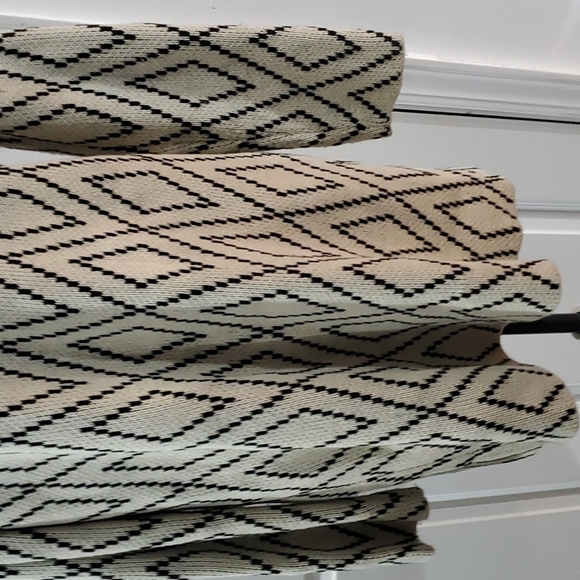 Geometric Print Sweater Open-Front  Cardigan  L - Picture 5 of 12